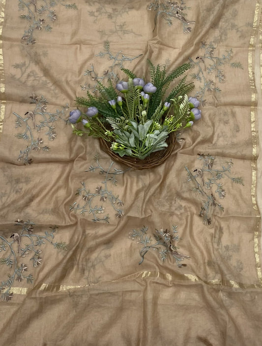 क्रेप गुलाबी सूट संग्रह / हाथ से पेंट किए गए सूट