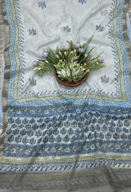 353B Cotton Light Ice Blue suit Fabric / CKC Cotton Bazaar