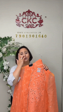 287B Jaipuri Crepe Peach Suit Fabric / CKC Jaipuri Suits