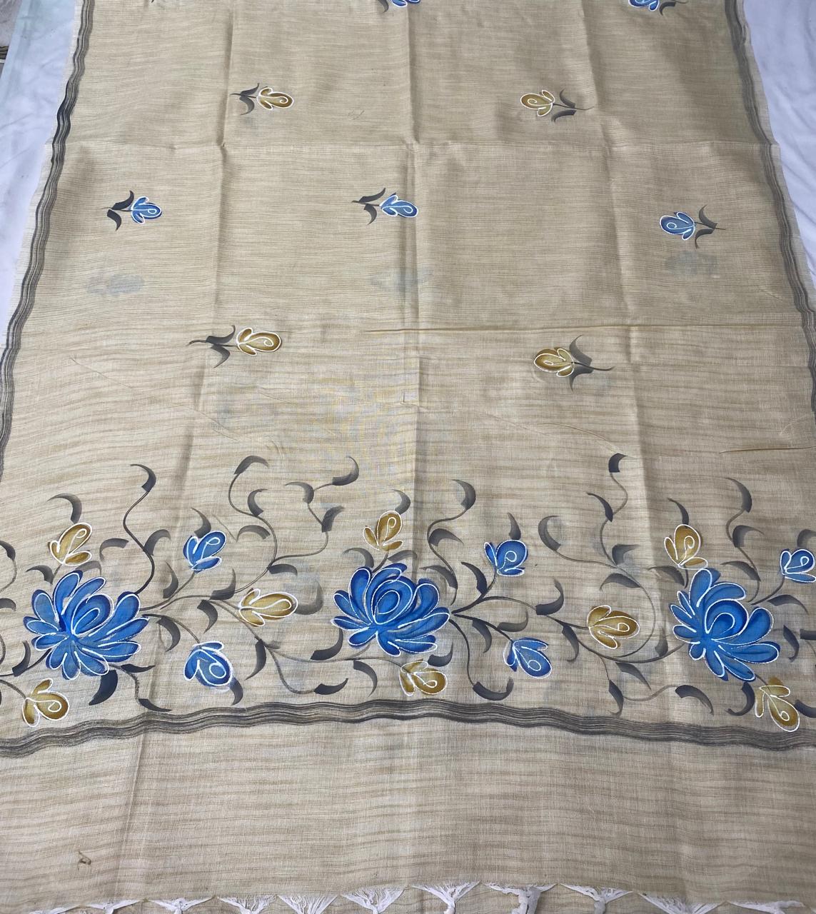 Tassar Cotton Grey Suit Fabric / Tassar Suits