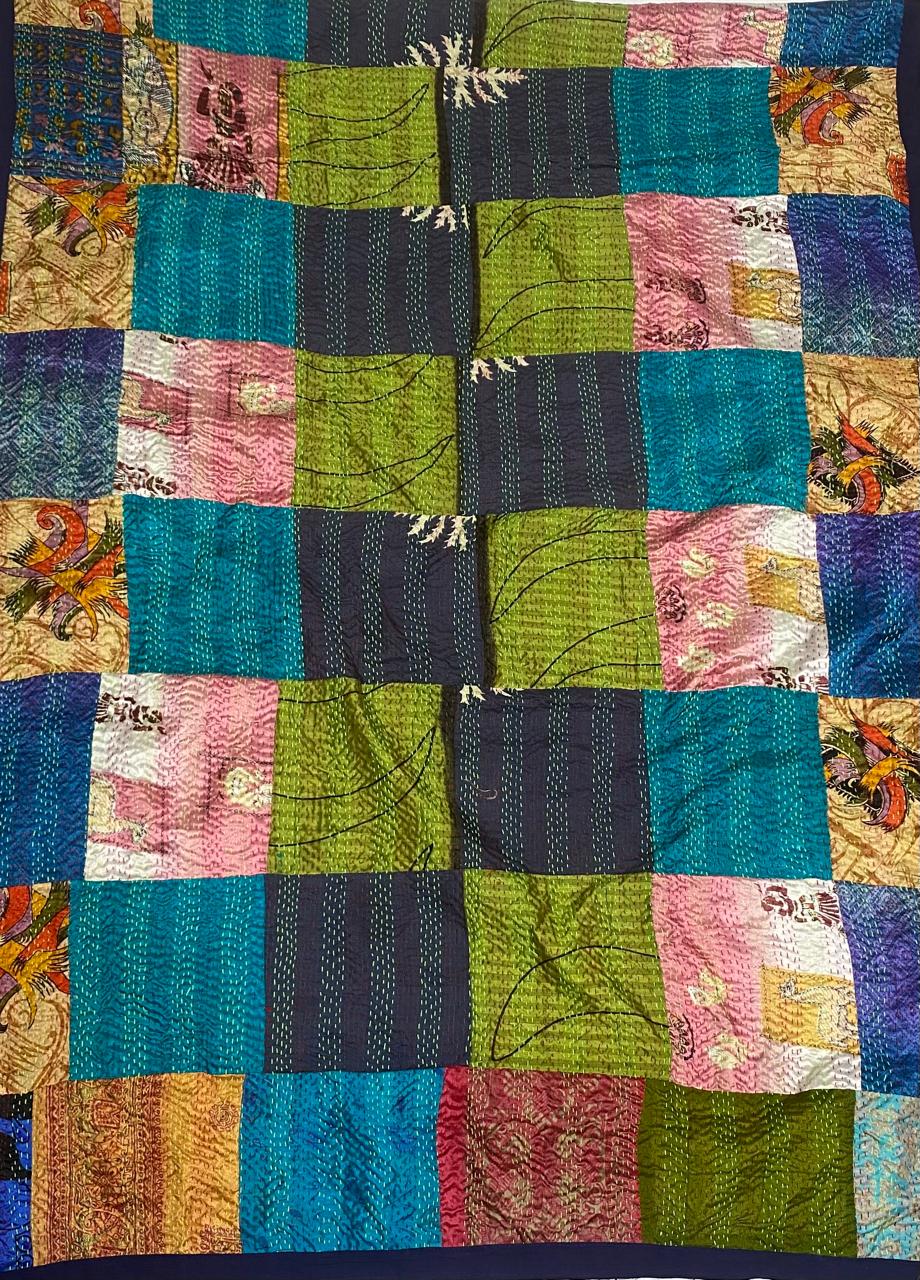 Cotton Navy Blue Suit Fabric / Cotton Bazaar
