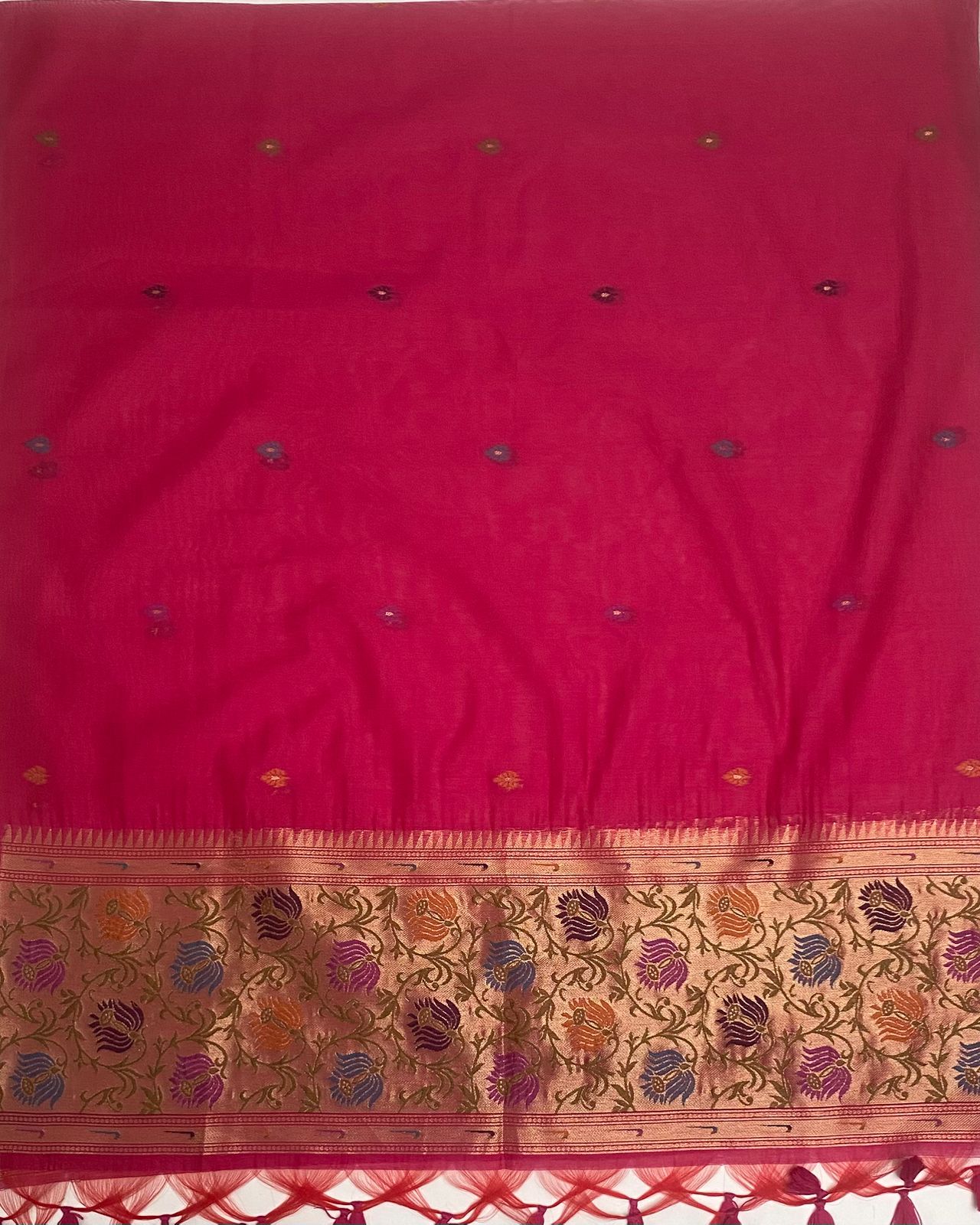 Jamdani Magenta Suit Fabric / Jamdani Suits