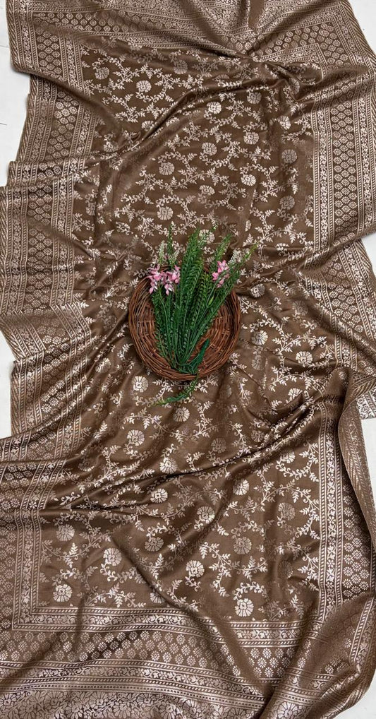 Pashmina Brown Suit Fabric/ CKC Winter Suits