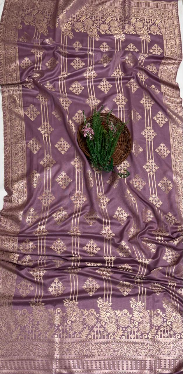 Pashmina Light Lilac Suit Fabric/ Winter Suits