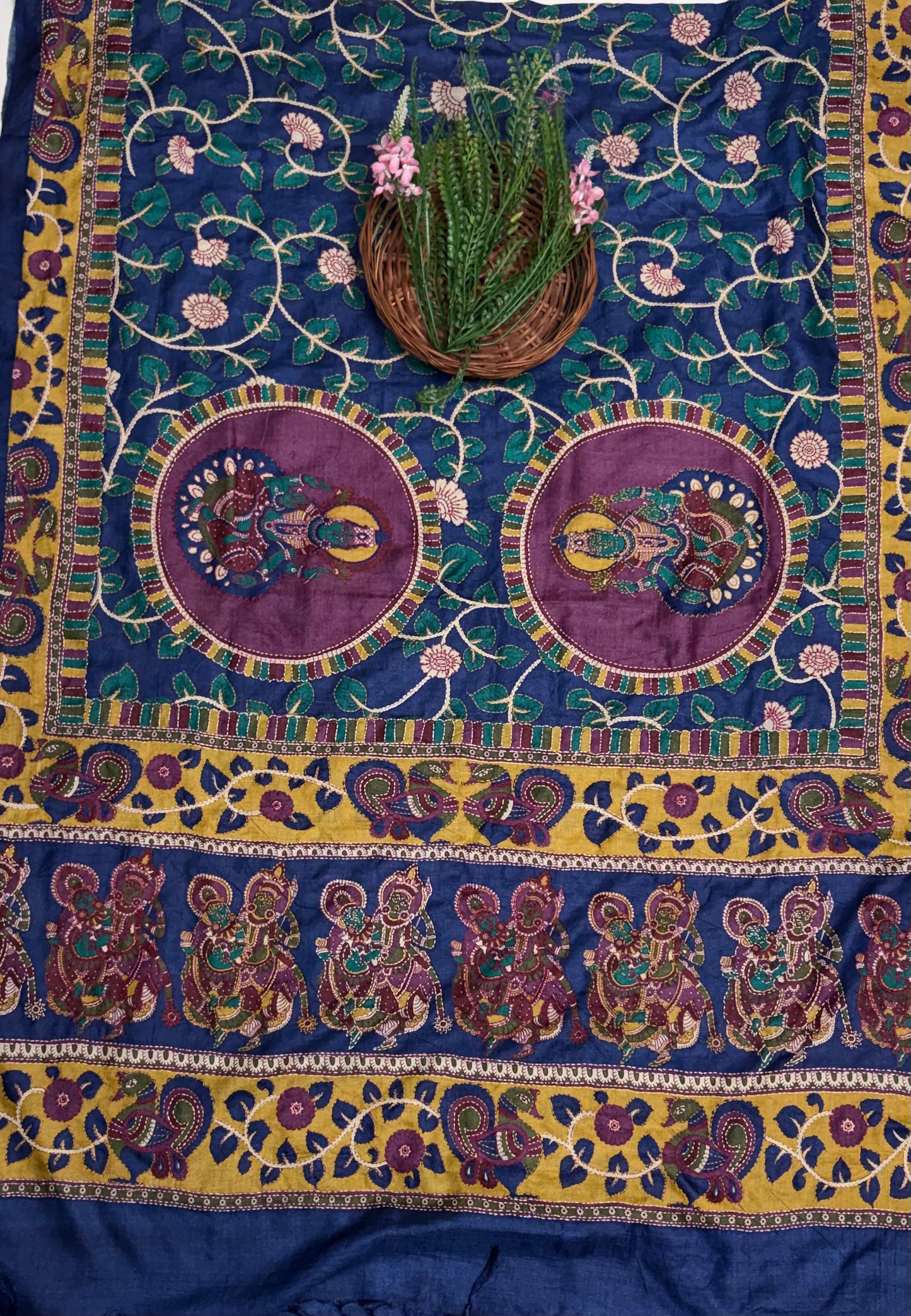 Pure Munga Silk Navy Blue Suit Fabric / Pure Munga Silk Suits