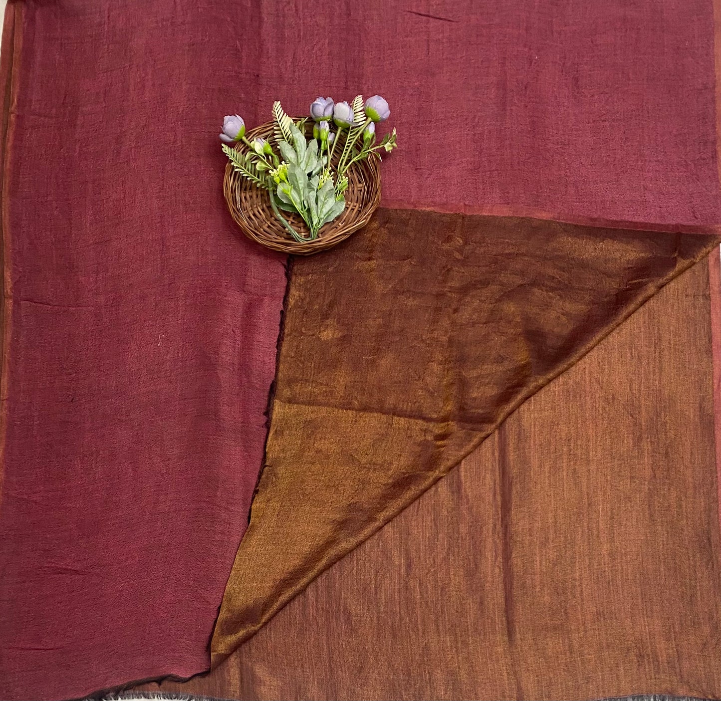 Pashmina Burgundy Pink Shawl Fabric / Pashmina Shawls