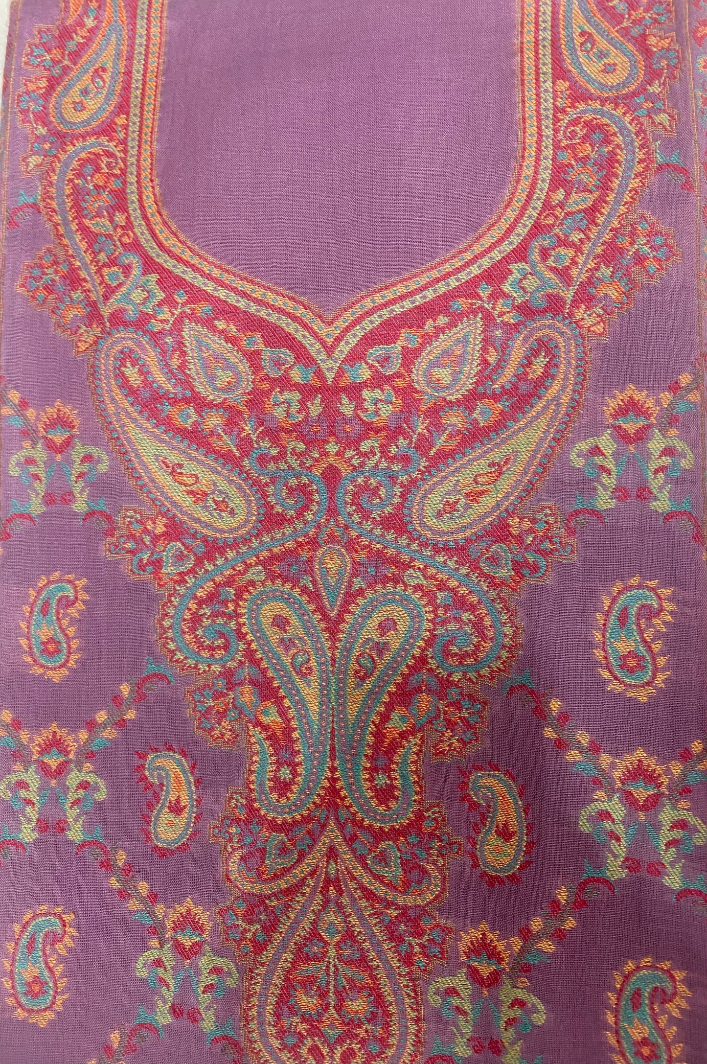 Cotton Purple Suit Fabric / Cotton Kani