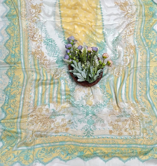 क्रेप स्किन विद ब्लैक सूट फ़ैब्रिक/ समर मार्केट कलेक्शन