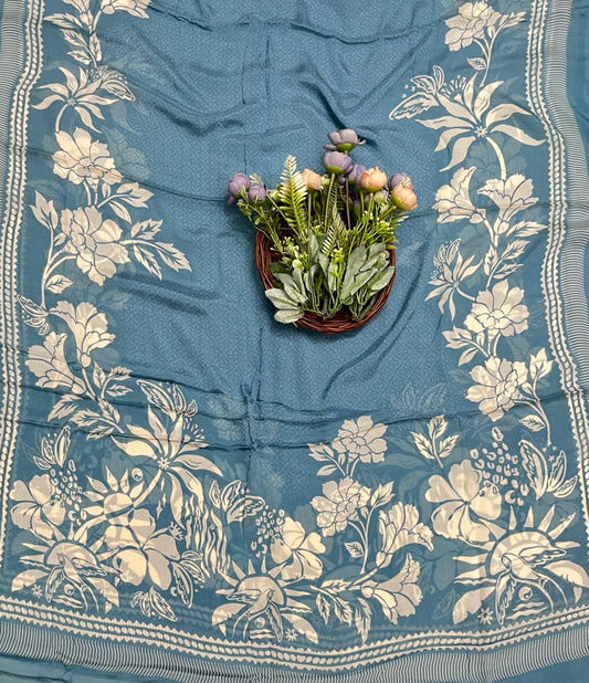 क्रेप स्किन विद ब्लैक सूट फ़ैब्रिक/ समर मार्केट कलेक्शन