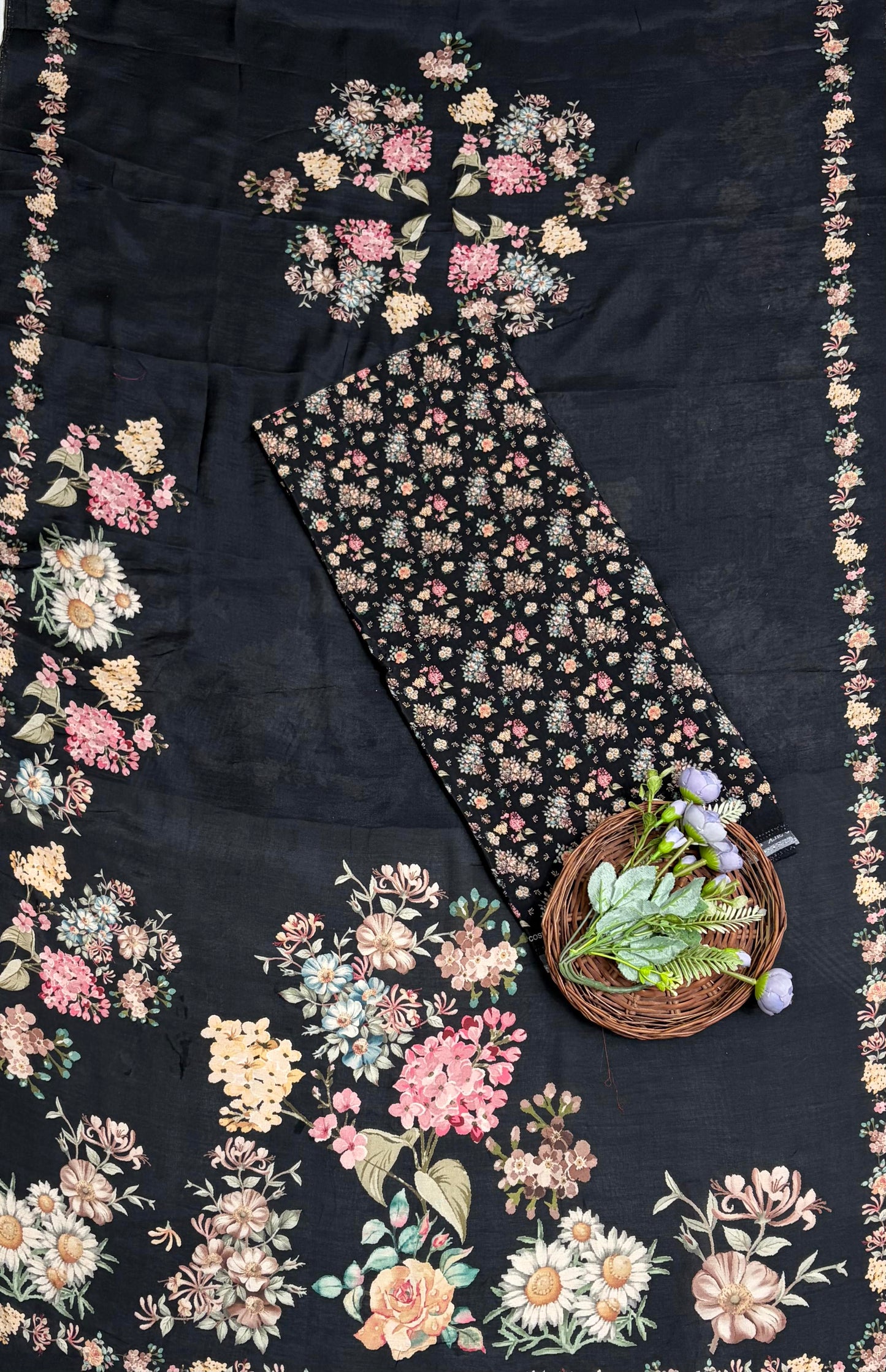 Muslin Black Suit Fabric / Muslin Suits