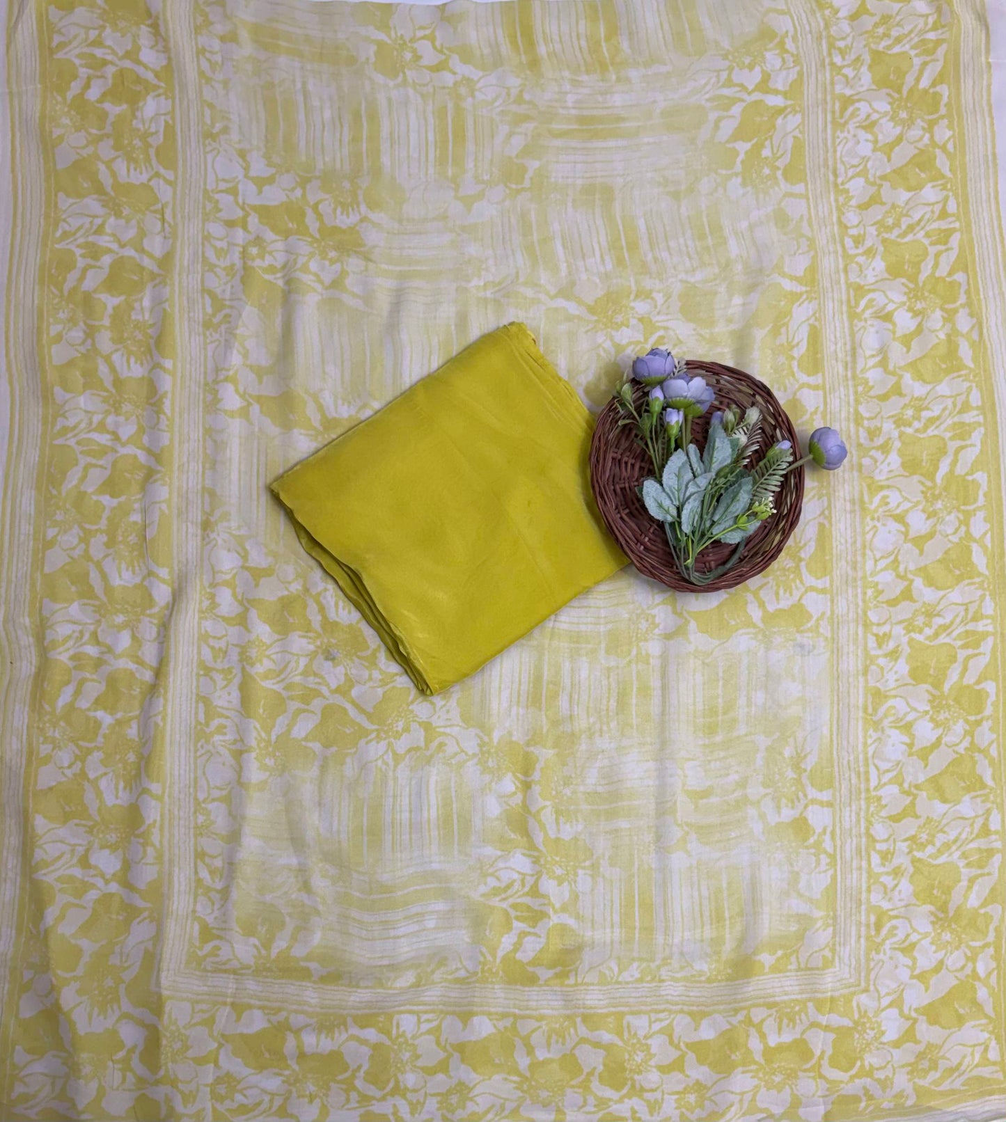 Georgette Green Suit Fabric / Georgette Suits