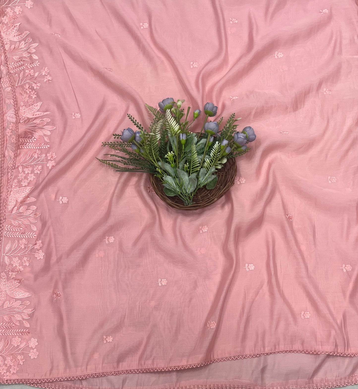 497B Mul Cotton Dusty Pink Suit Fabric / CKC Mul Cotton
