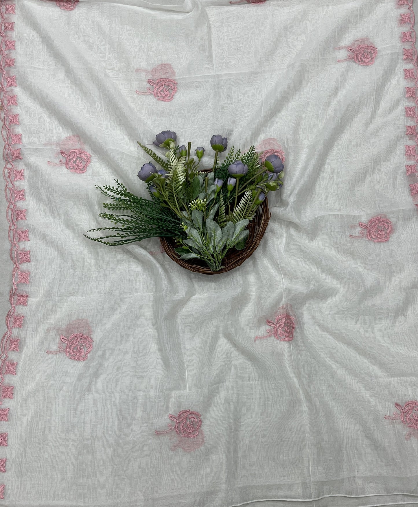 483B Cotton Off White suit Fabric / CKC Cotton Bazaar