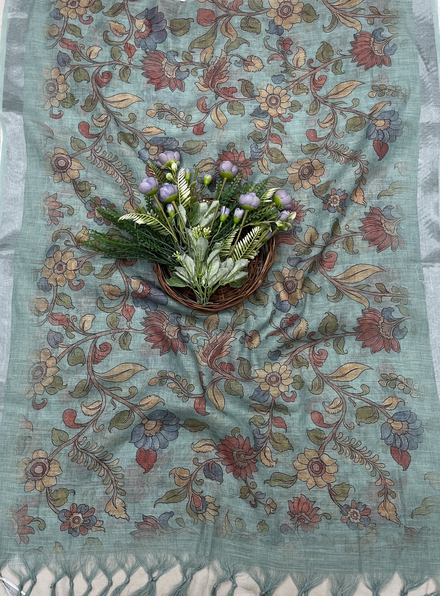 472B Linen Sea Green Suit Fabric/ CKC Linen Suits
