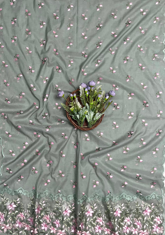 माल कॉटन डस्टी गुलाबी सूट फैब्रिक / कॉटन बाज़ार