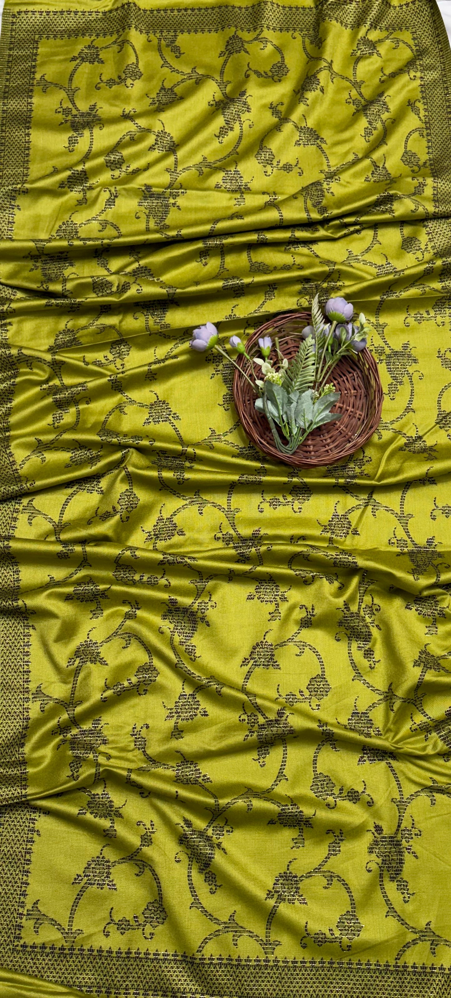 Pashmina Light Mehndi Green Suit Fabric/ CKC Winter Suits
