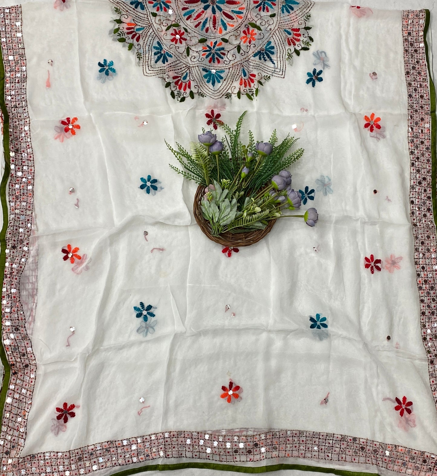 905B Georgette White Suit Fabric / CKC Georgette Suits
