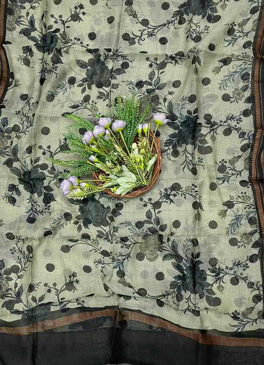 883B Pure Mul Cotton Black Suit Fabric / CKC Mul Cotton