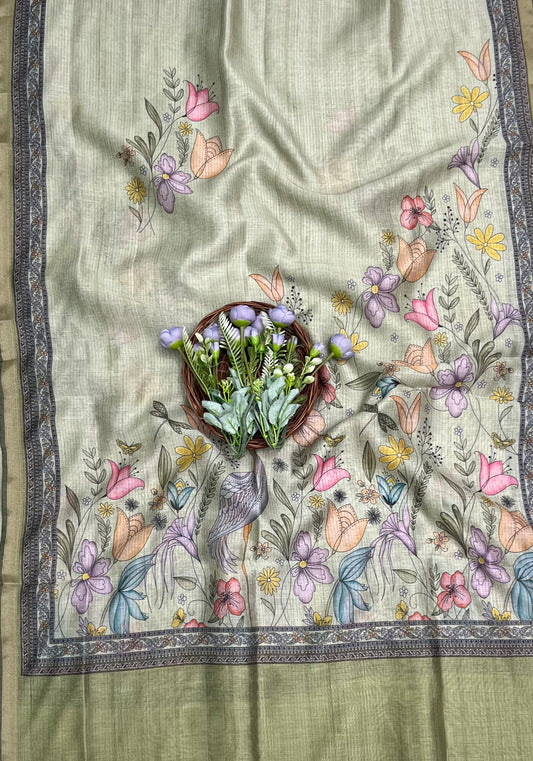 क्रेप गुलाबी सूट संग्रह / हाथ से पेंट किए गए सूट