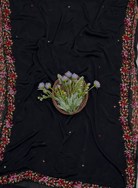 क्रेप स्किन विद ब्लैक सूट फ़ैब्रिक/ समर मार्केट कलेक्शन