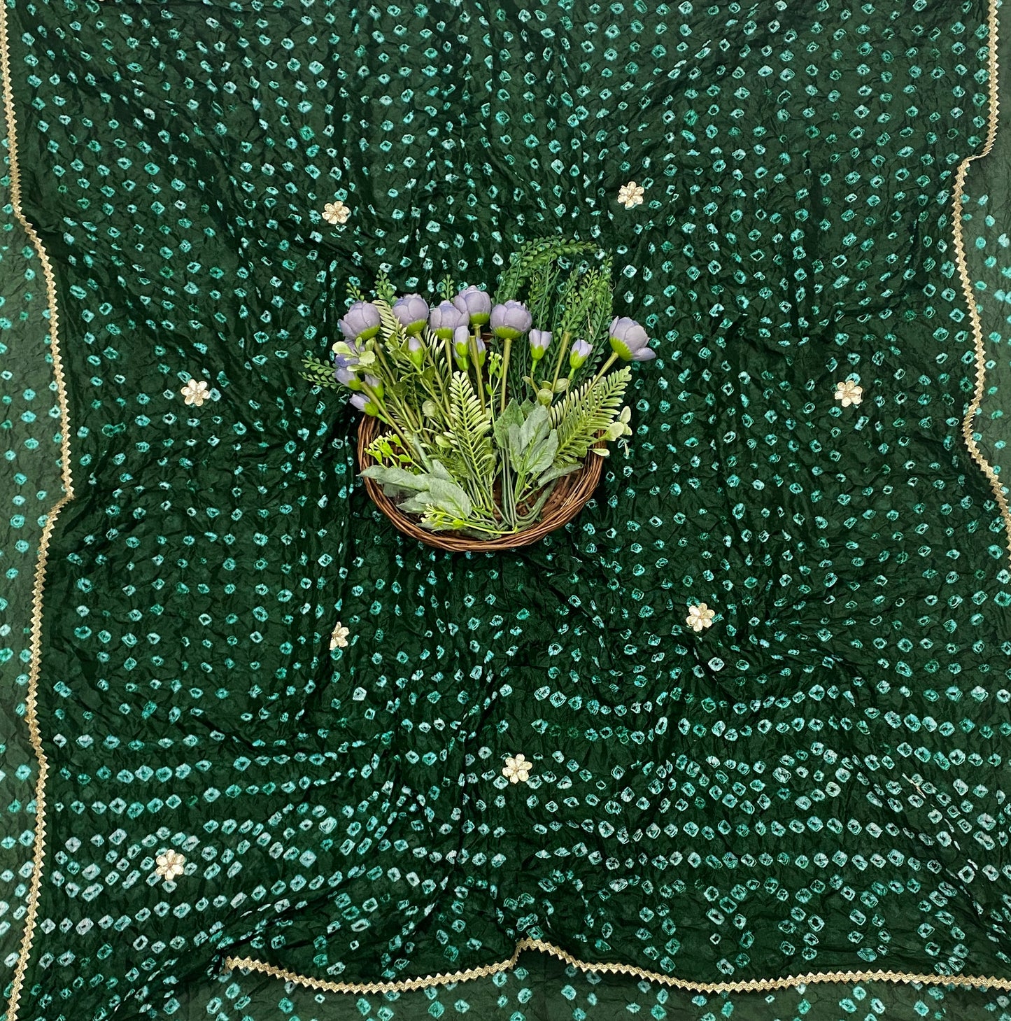 131C Jaipuri Silk Dark Green Suit Fabric / CKC Jaipuri Suits