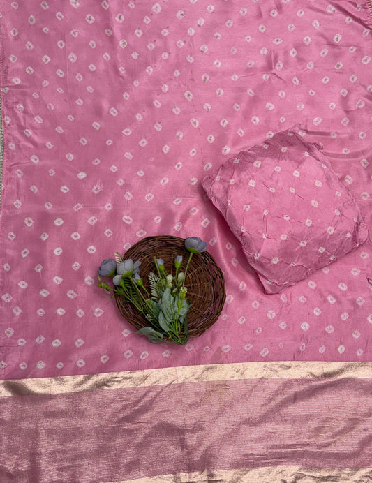 (PRE-ORDER) Jaipuri Crepe Light Pink Suit Fabric / Jaipuri Suits