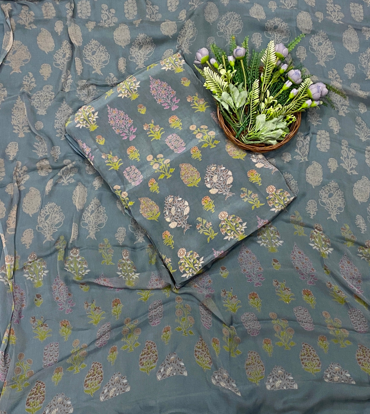 Crepe Dark Grey Suit Fabric - Studio CKC