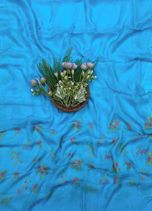 466C Crepe Blue Suit Fabric / CKC Crepe Suits