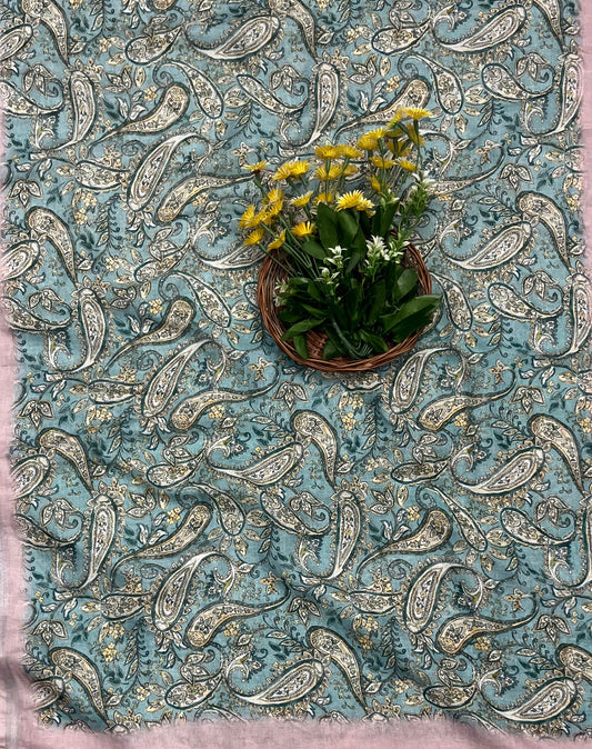 क्रेप गुलाबी सूट संग्रह / हाथ से पेंट किए गए सूट