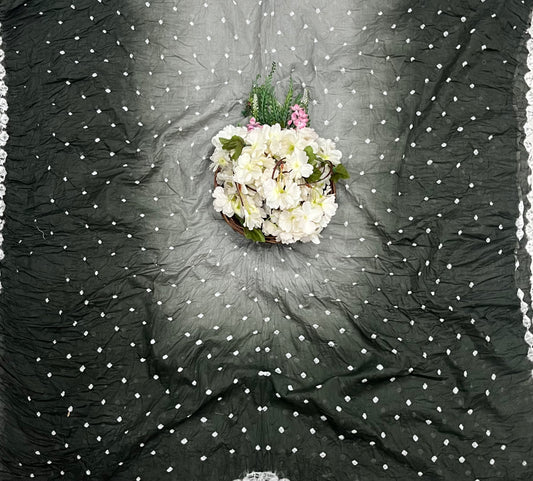 Jaipuri Grey With Black Suit Fabric / CKC Jaipuri Suits