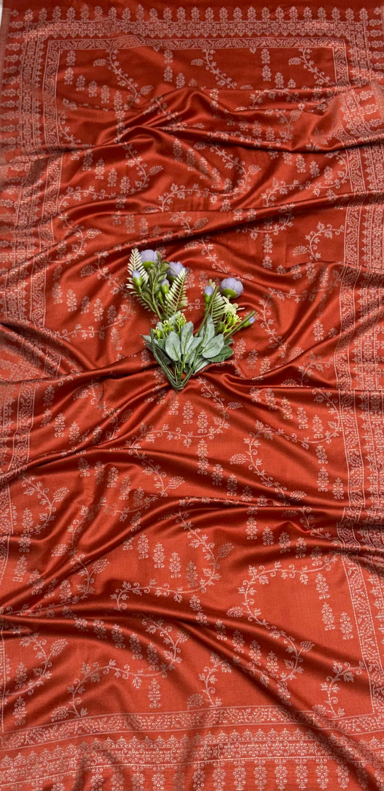Pashmina Rust Orange Suit Fabric/ CKC Winter Suits