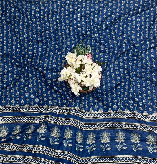 CKC 20 Cotton Blue Suit Fabric / CKC Cotton Bazaar