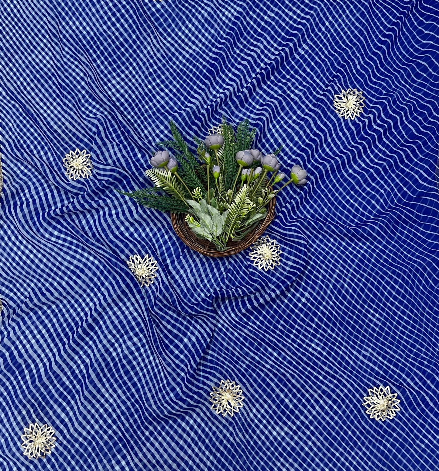 843B Georgette Blue Suit Fabric / CKC Georgette Suits