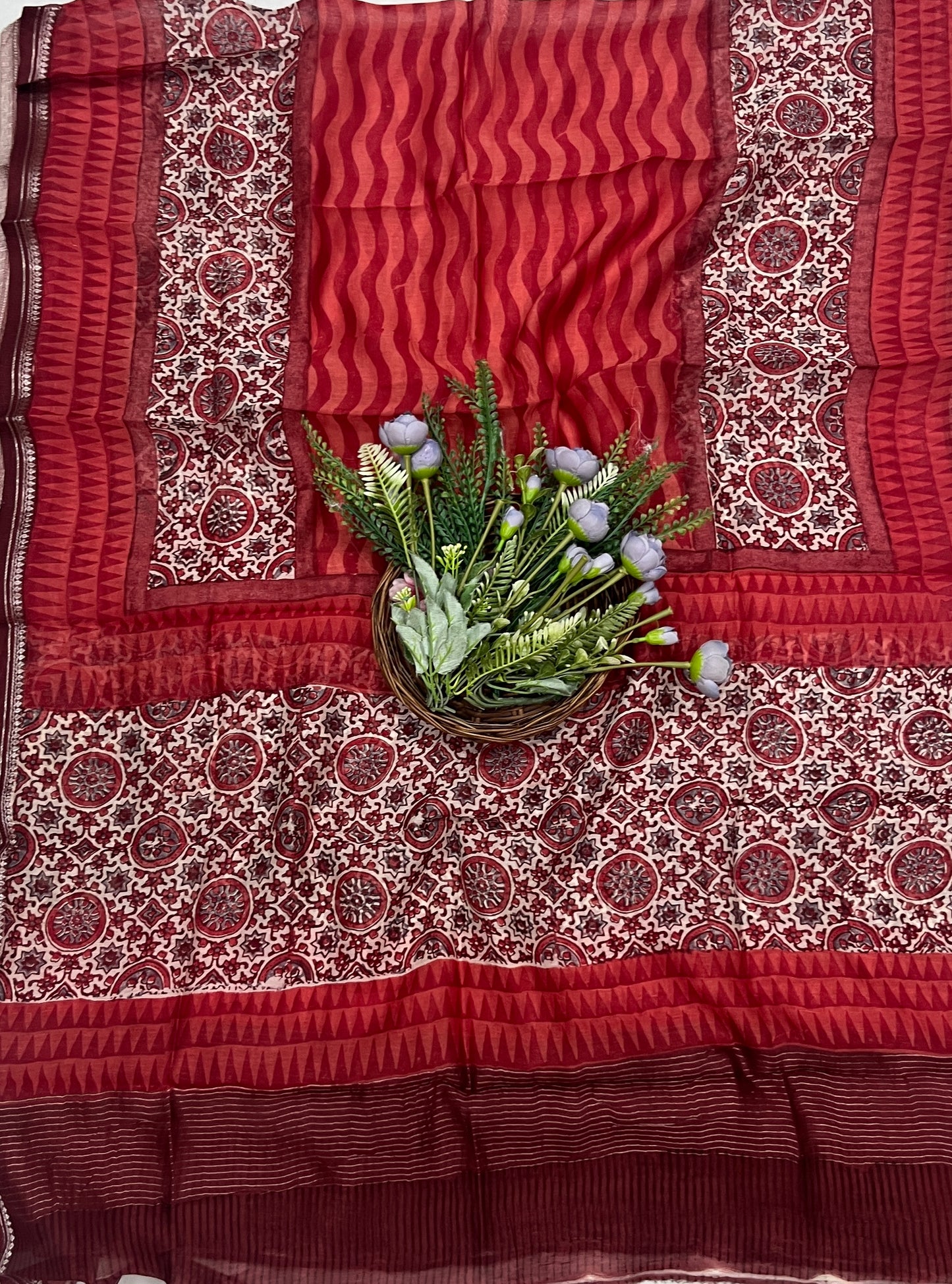 864B Pure Mul Cotton Maroon Suit Fabric / CKC Mul Cotton