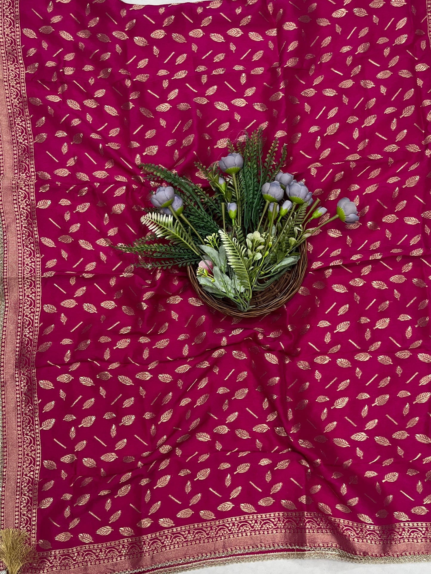 866B Dola Silk Megenta Suit Fabric/ CKC Partywear Collection