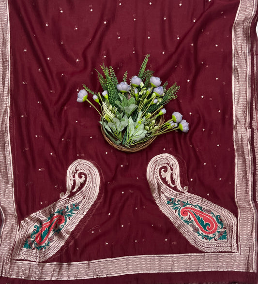 962B Pure Mul Cotton Wine Suit Fabric / CKC Mul Cotton