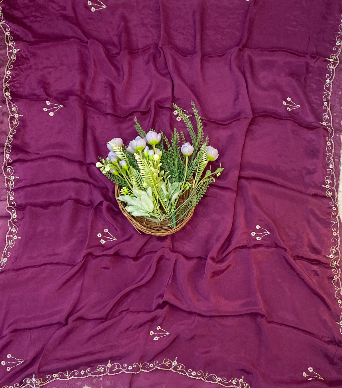858C Crepe Dark Wine Suit Fabric/ CKC Partywear Collection