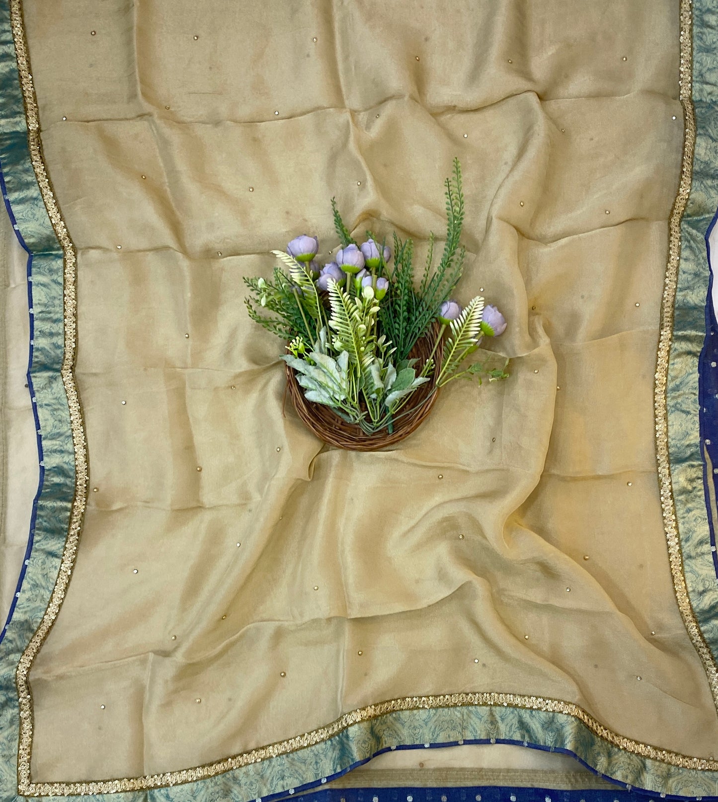 857C Shimmer Light Green Suit Fabric/ CKC Partywear Collection