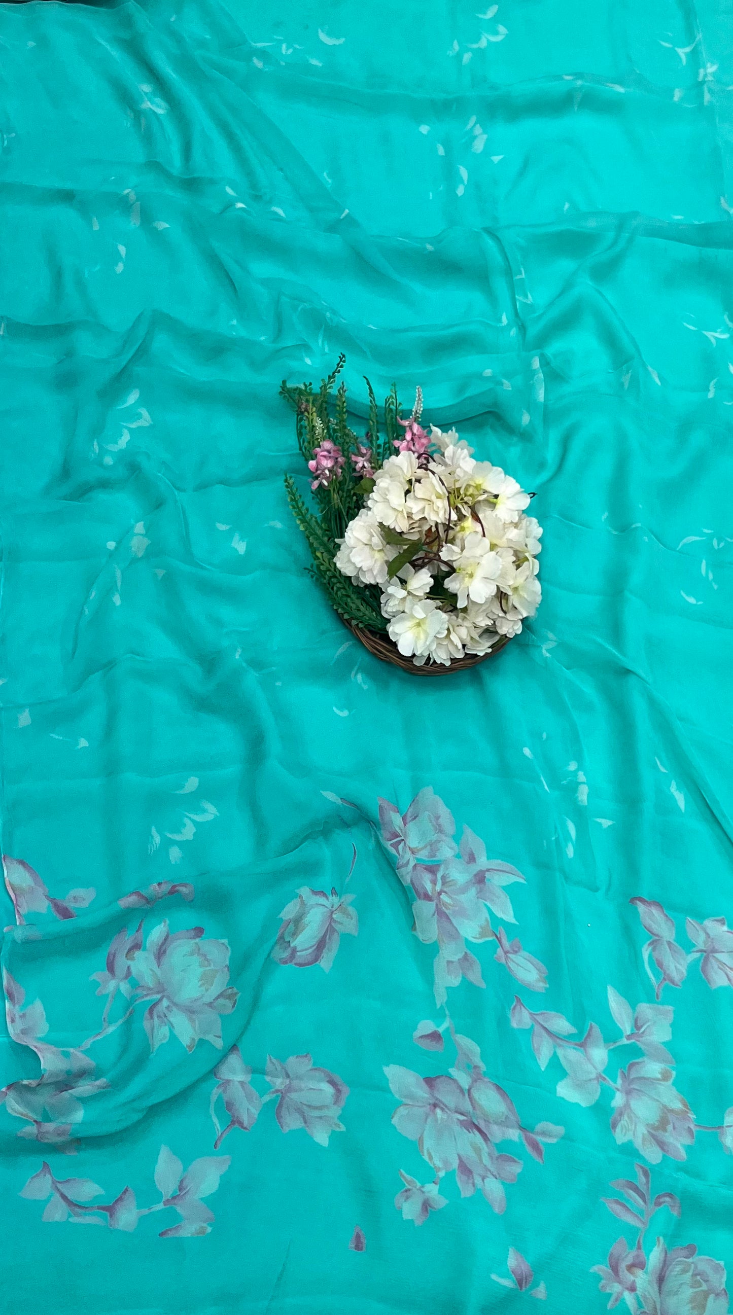 964 Georgette Sea Green Suit Fabric / CKC Georgette Suits
