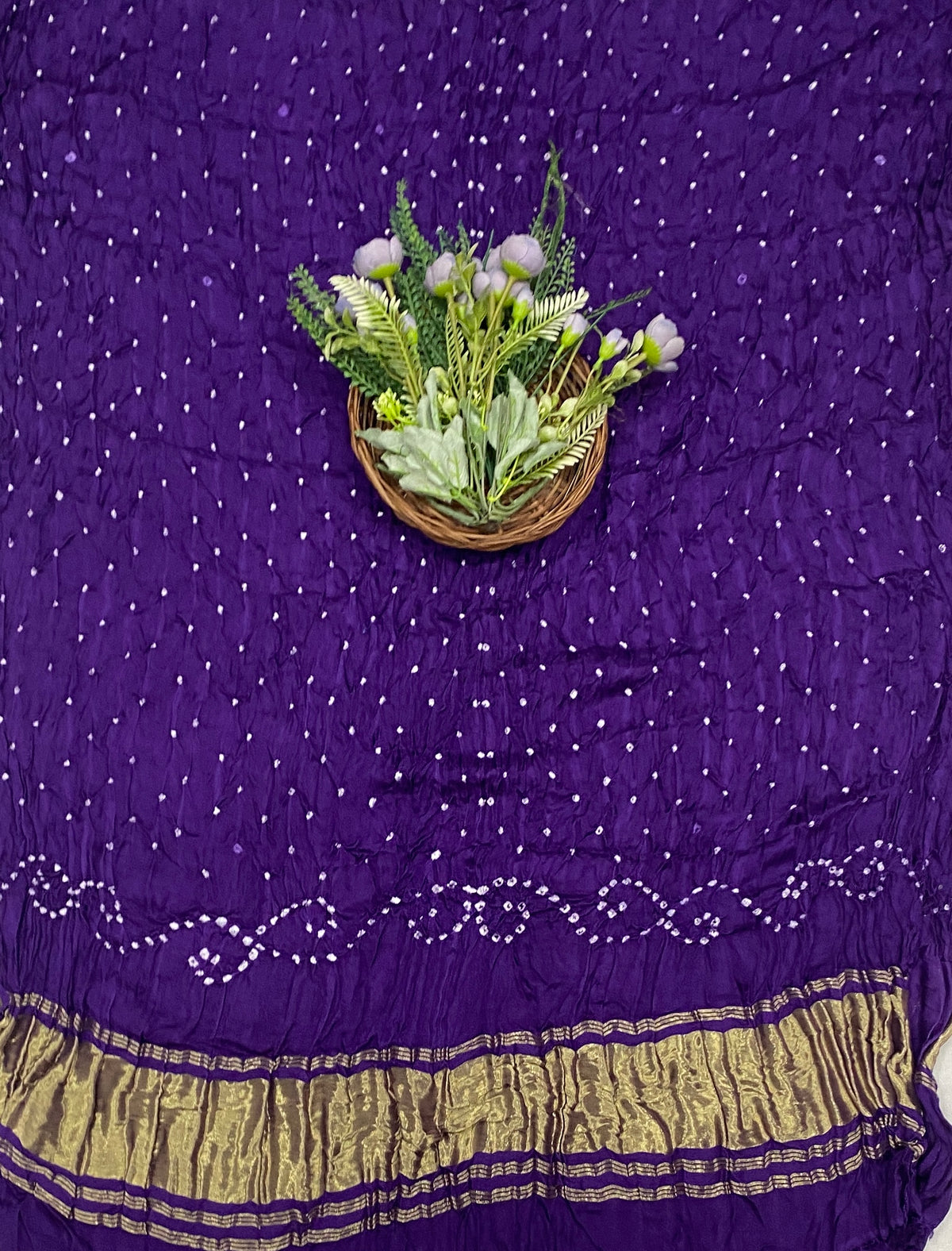 20D Gazi Silk Purple Suit Fabric / CKC Banarasi Edit