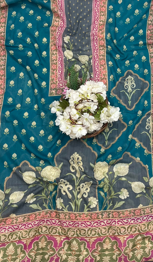 53A Cotton Dark Sea Green Suit Fabric / CKC Cotton Bazaar