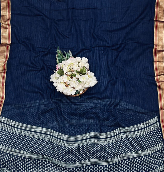 47A Cotton Navy Blue Suit Fabric / CKC Cotton Bazaar
