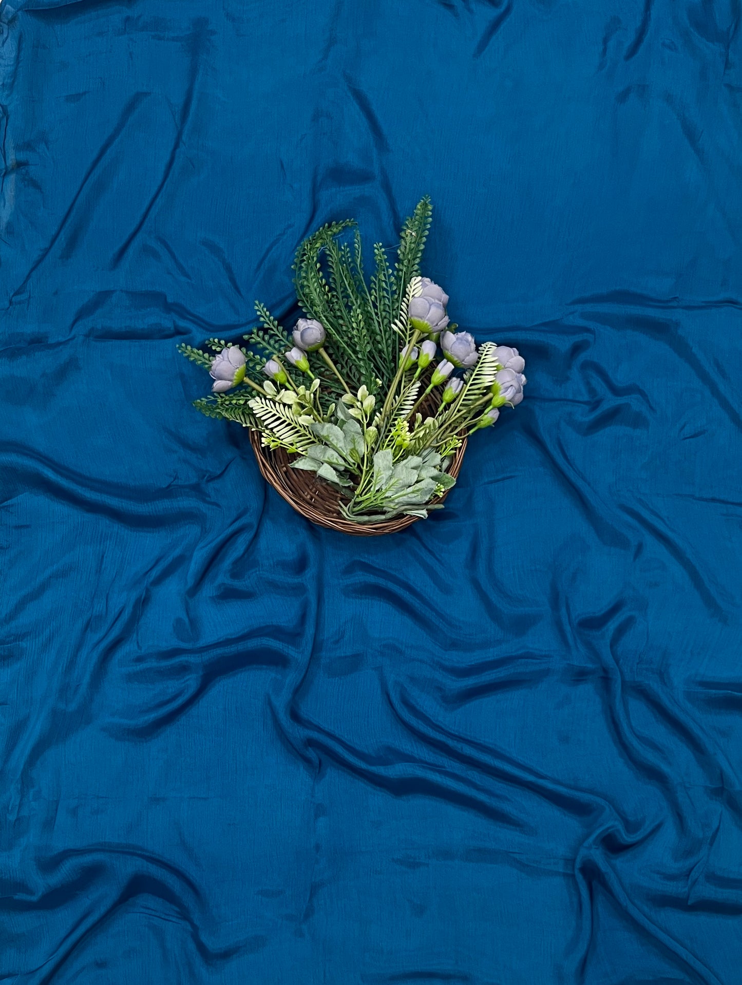 219C Silk Peacock Blue Suit Fabric / CKC Partywear Collection