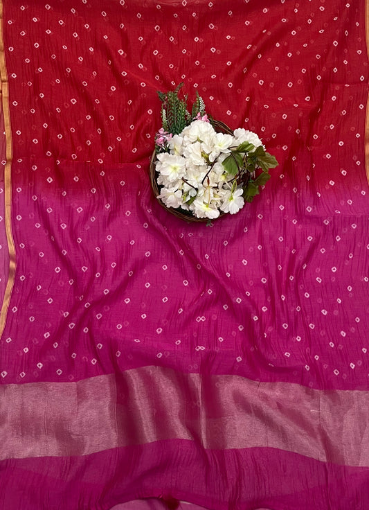171A Jaipuri Mal Cotton Magenta Suit Fabric / CKC Jaipuri Suits