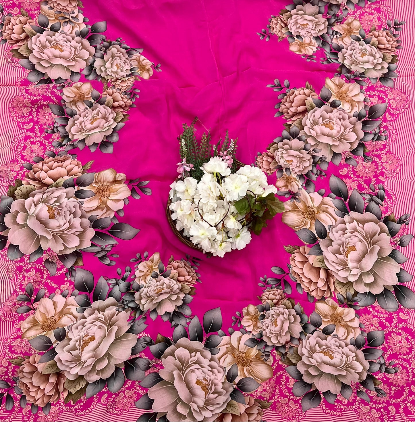 218A Georgette Hot Pink Suit Fabric / CKC Georgette Suits