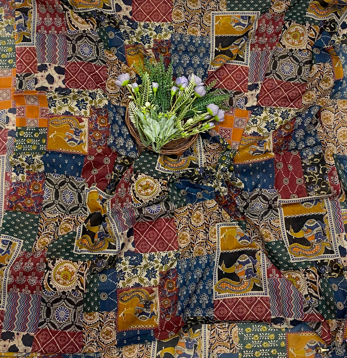 416D Cotton Yellow Suit Fabric / CKC Cotton Bazaar