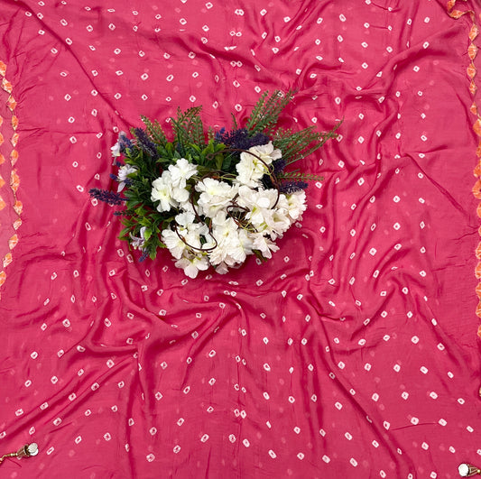 400A Gajji Silk Peach Suit Fabric / CKC Jaipuri Suits