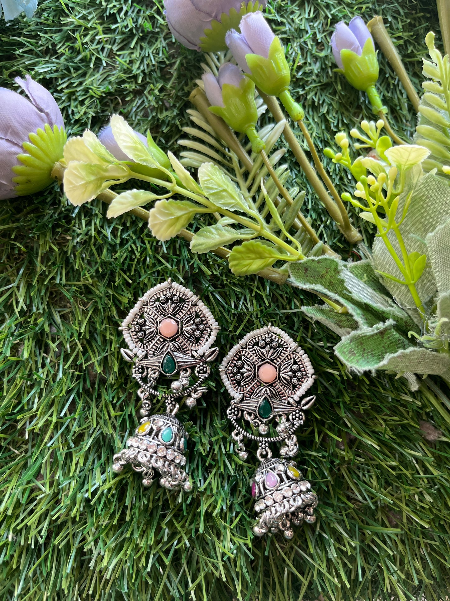 Jhumka Silver Earing Set /CKC Jewels