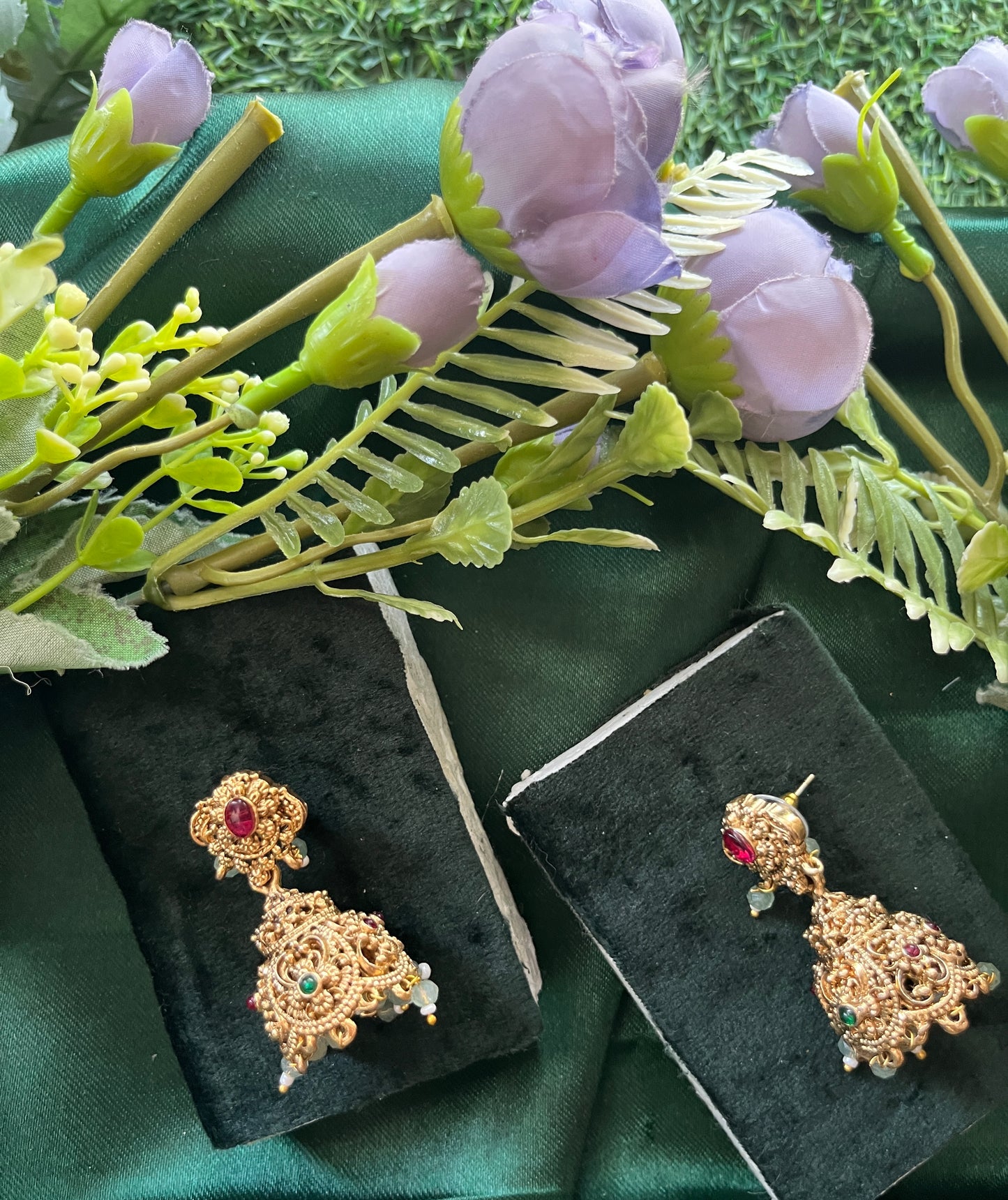 Jhumka Golden Earing Set /CKC Jewels