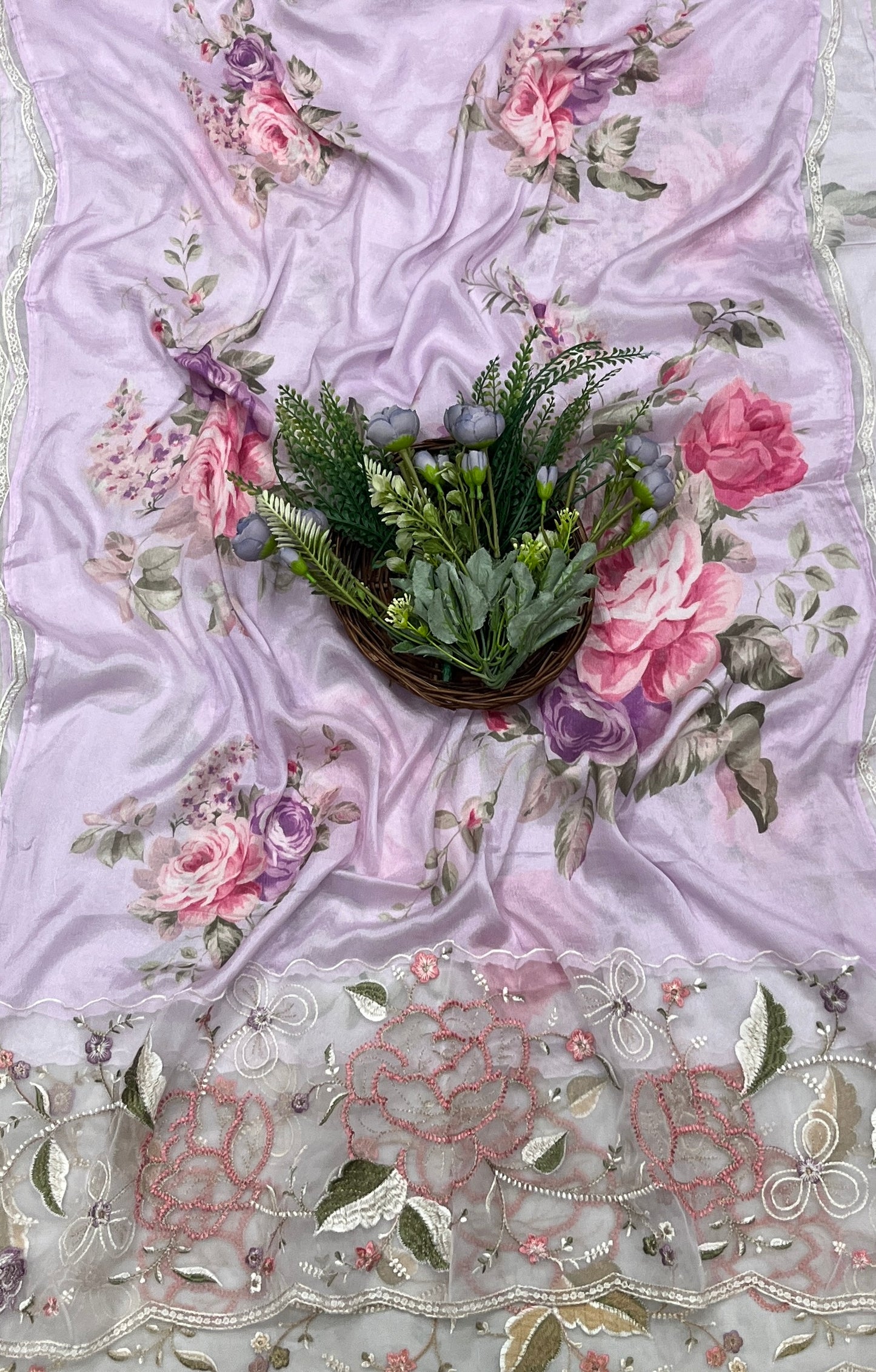 694A Cotton Light Lilac Suit Fabric / CKC Cotton Bazaar